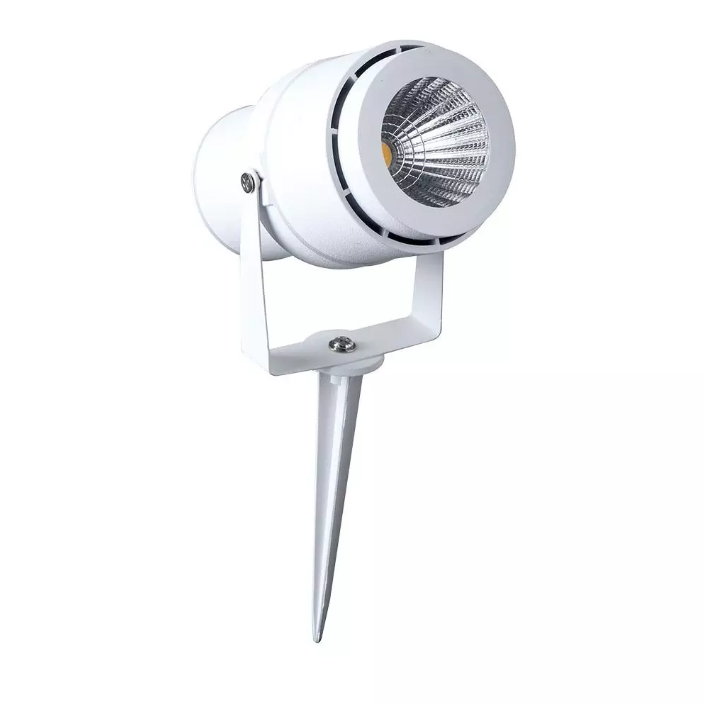 220 Volt - Tuinlamp - Neutraal wit - 12 Watt - Witte behuizing - Grond spot 220 Volt - Tuinlamp - Neutraal wit - 12 Watt - Witte behuizing - Grond spot